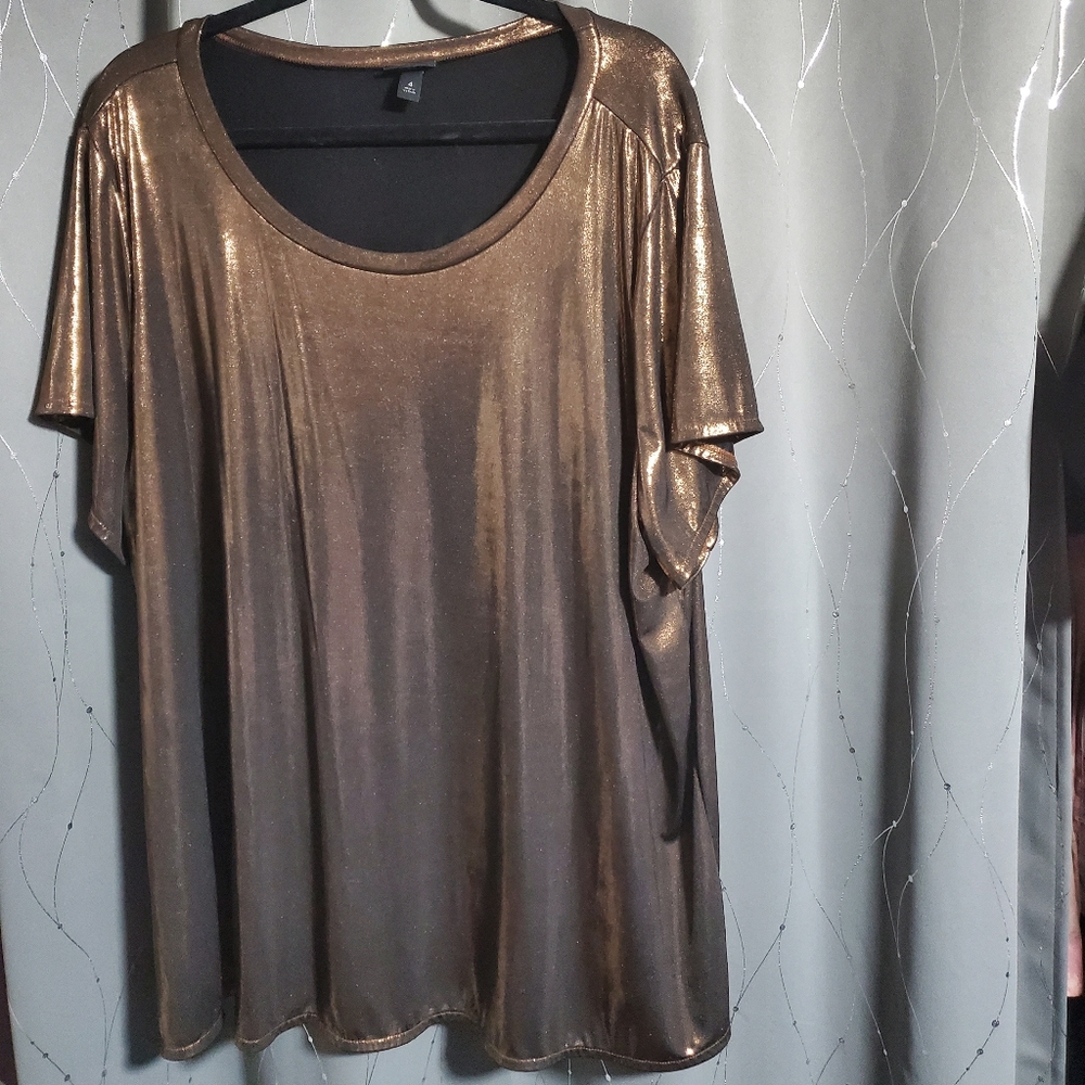 Torrid gold shimmer tshirt